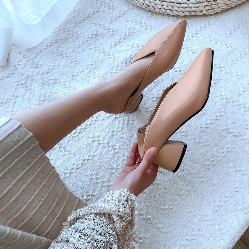 Janza Dames Zwarte Pumps Schoenen - Zwart