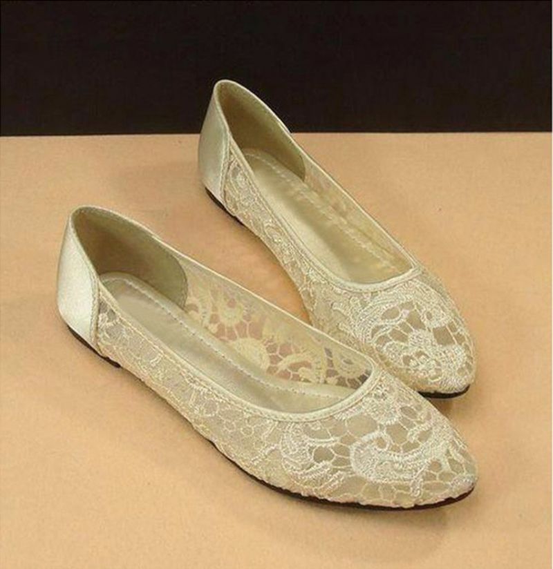 Jatziri Dames Platte Schoenen - Beige
