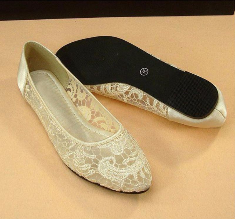 Jatziri Dames Platte Schoenen - Beige