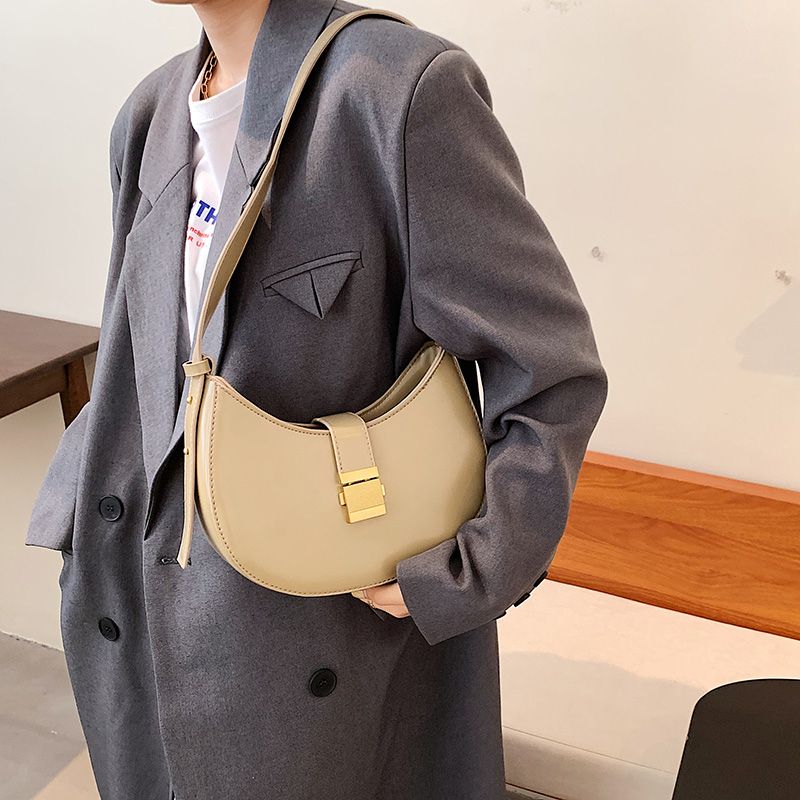 Jaxyn Dames Leren Crossbody Handtas - Zwart 