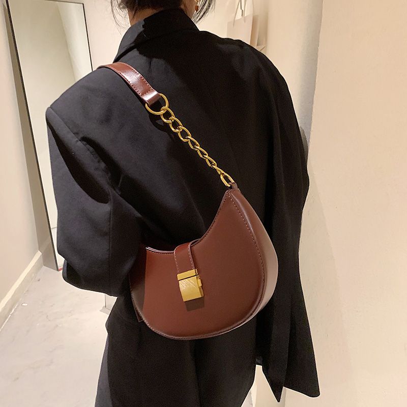 Jaxyn Dames Leren Crossbody Handtas - Zwart 