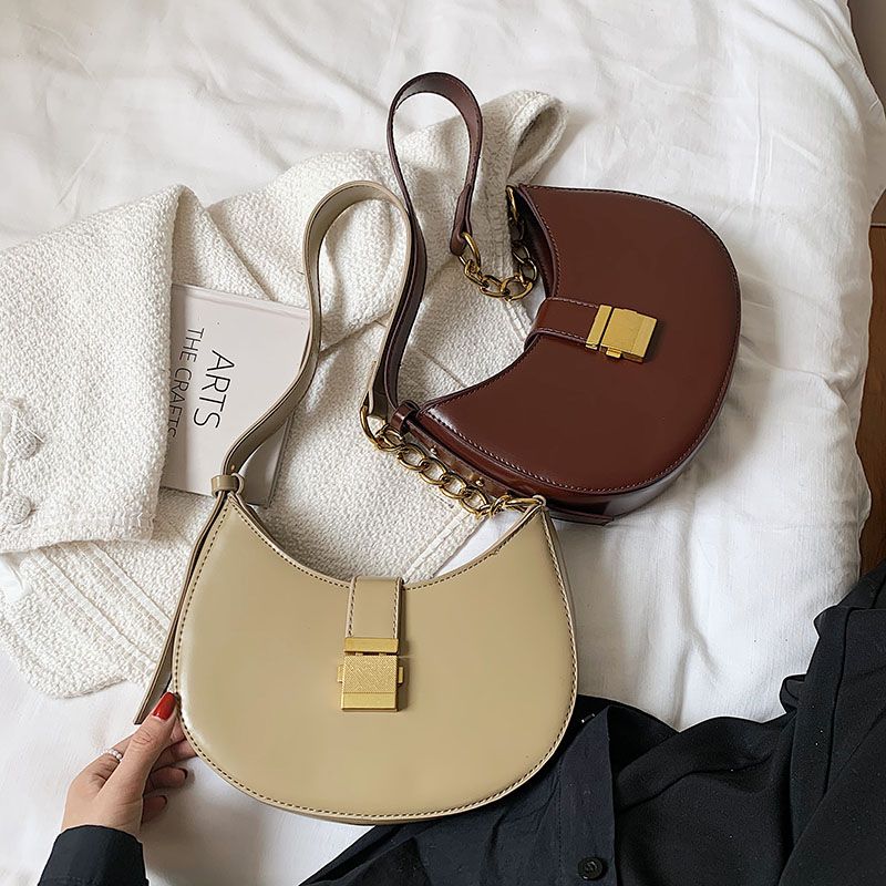 Jaxyn Dames Leren Crossbody Handtas - Zwart 
