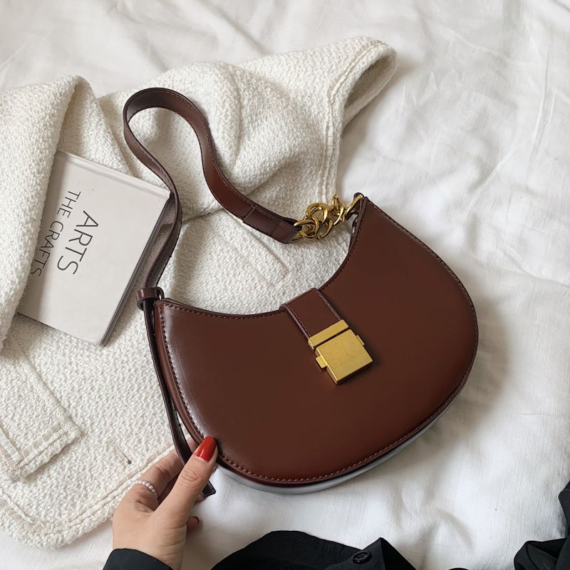 Jaxyn Dames Leren Crossbody Handtas - Zwart 