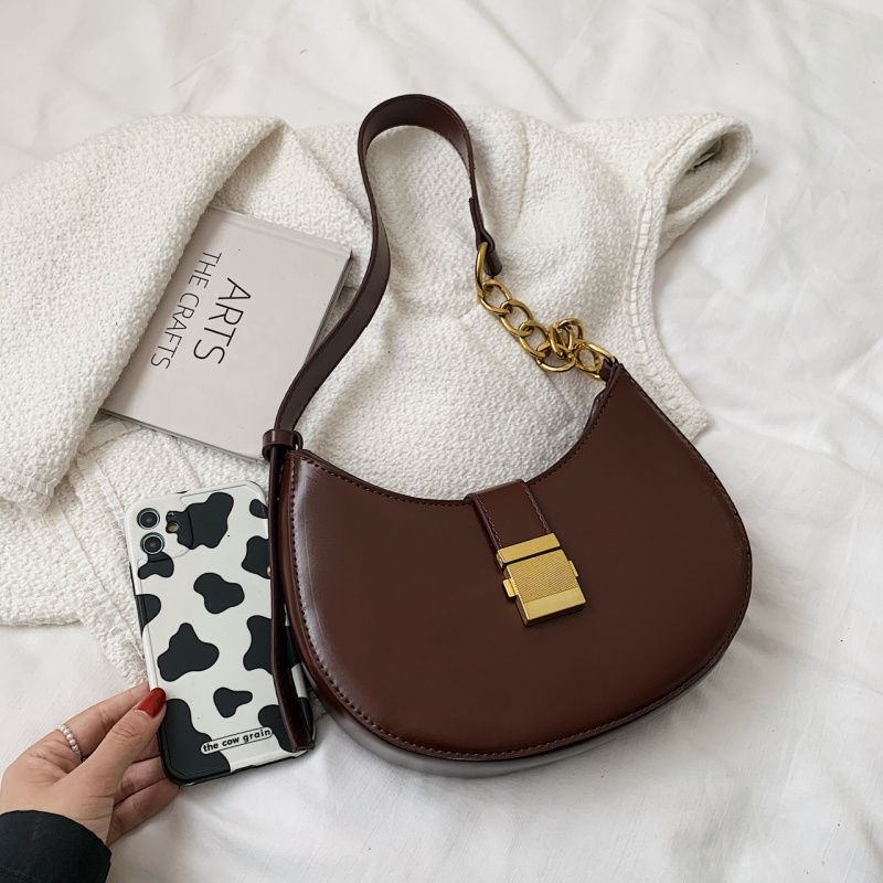 Jaxyn Dames Leren Crossbody Handtas - Zwart 