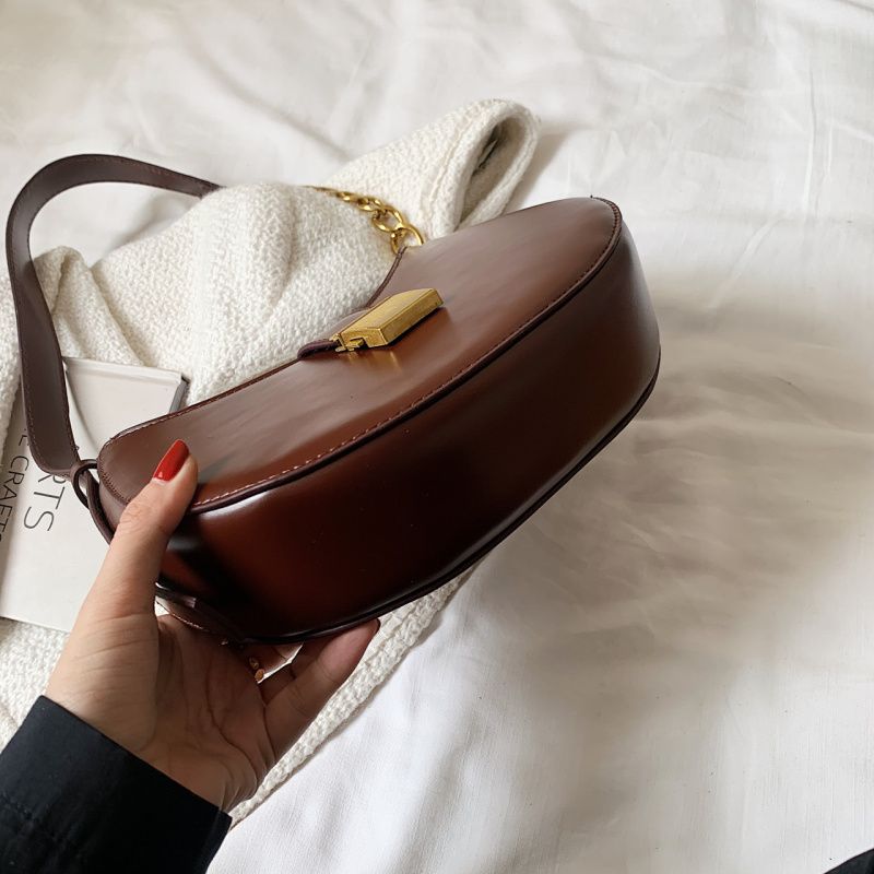 Jaxyn Dames Leren Crossbody Handtas - Zwart 