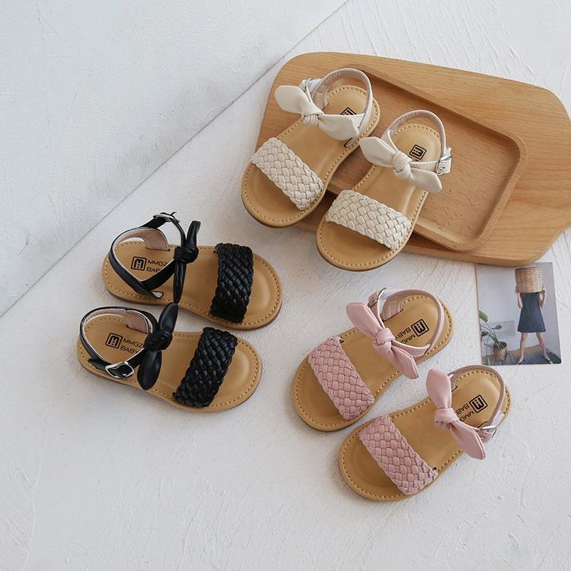 Jean Meisjes Casual Sandaal - Zwart