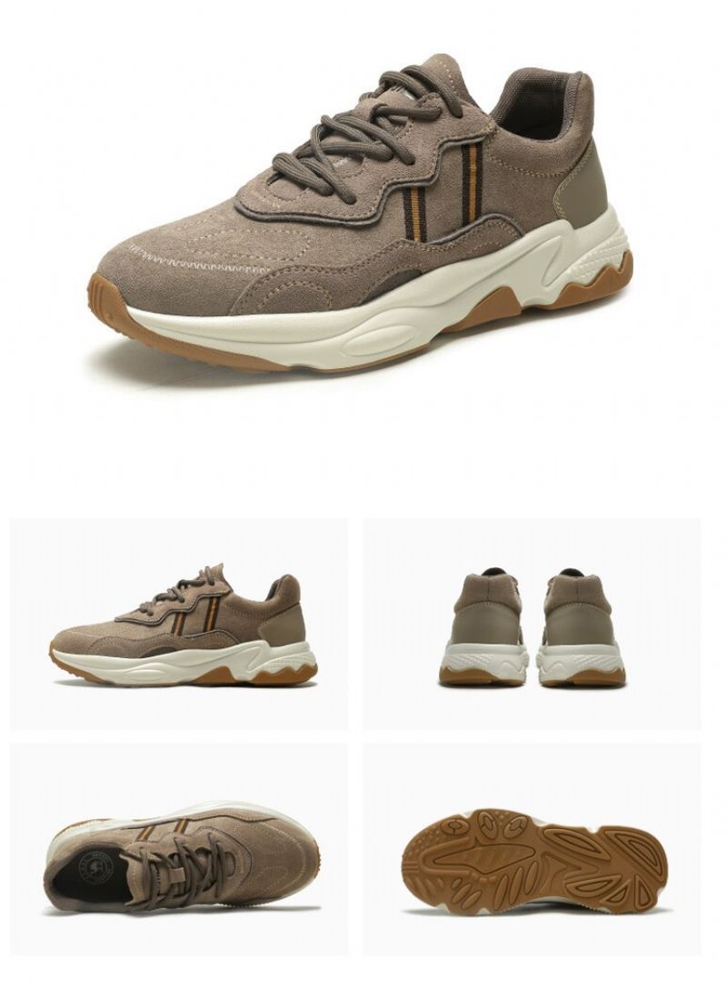 Jeff Heren Suède Sneakers - Beige