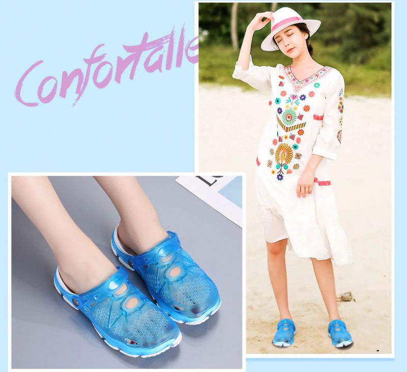 Jelly Dames Slipper Strandschoenen - Abrikoos