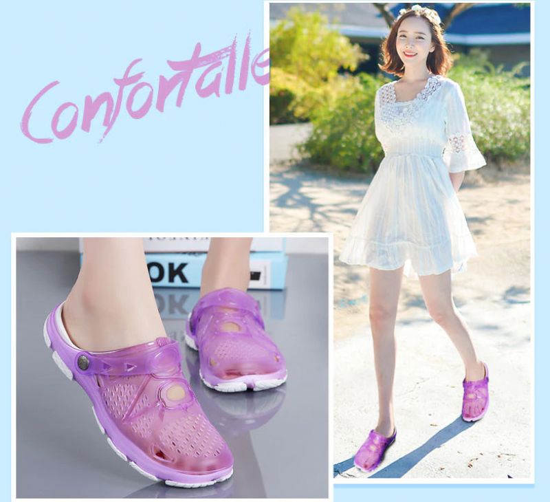 Jelly Dames Slipper Strandschoenen - Abrikoos