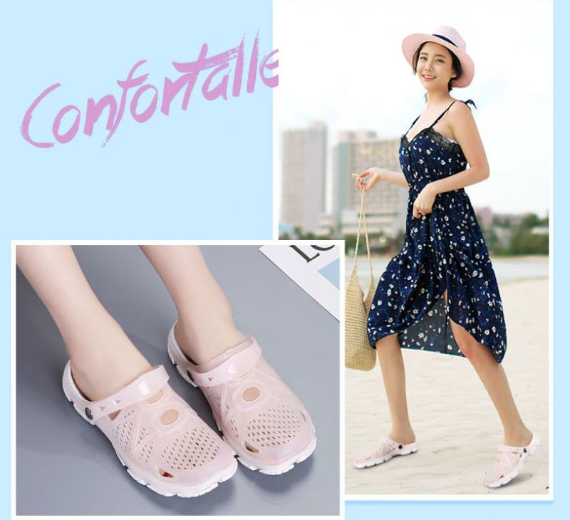 Jelly Dames Slipper Strandschoenen - Abrikoos