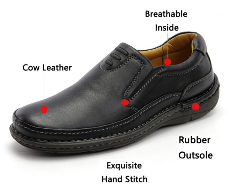 Jese Heren Loafers Casual Schoenen - Zwart