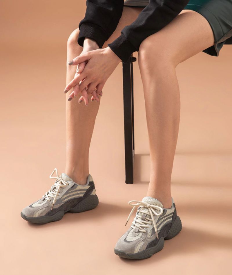 Jesi Dames Sneaker - Bruin Abrikoos