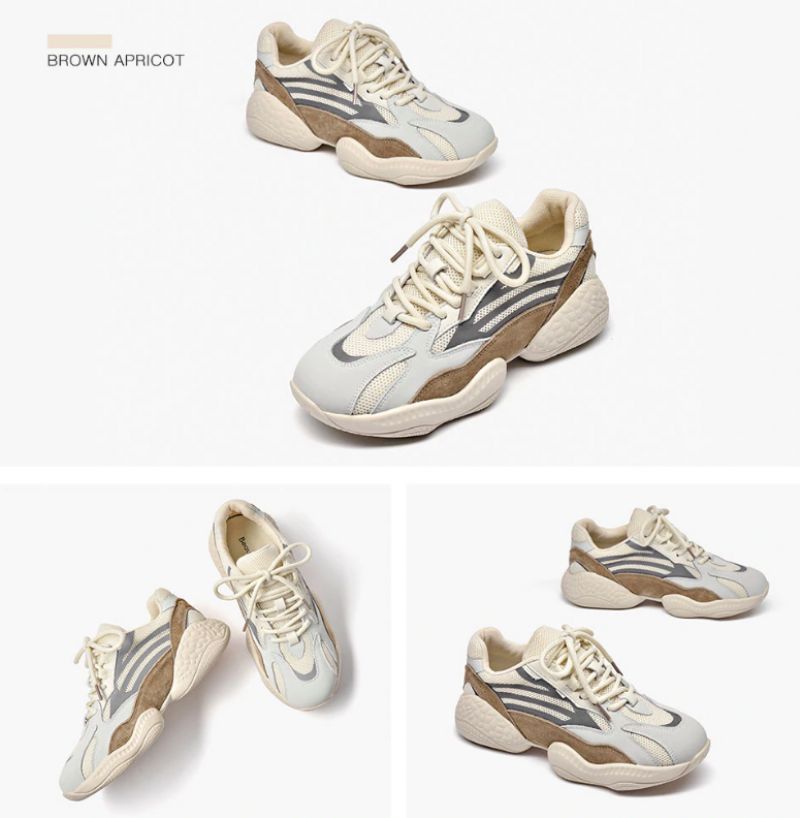 Jesi Dames Sneaker - Bruin Abrikoos