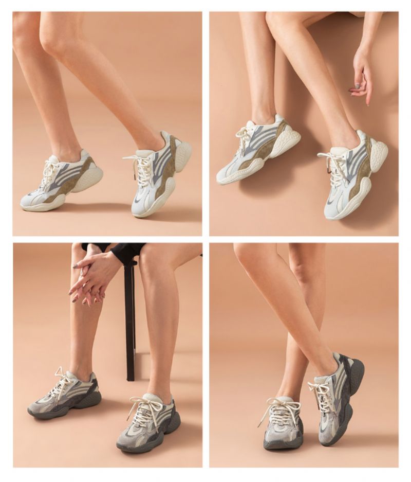 Jesi Dames Sneaker - Bruin Abrikoos