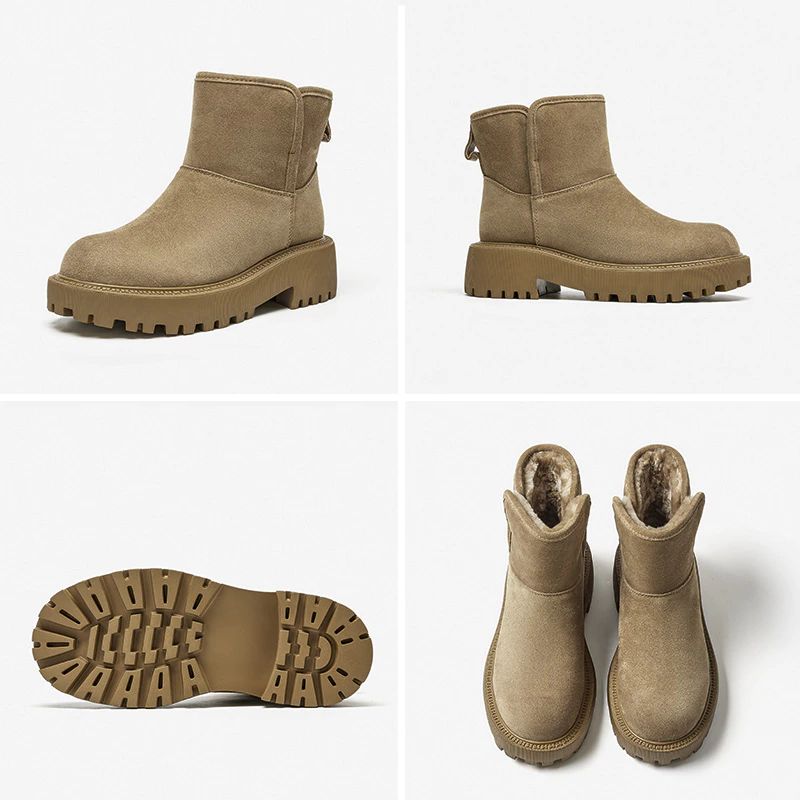 Jeudy Dames Platform Snow Laarzen - Kaki