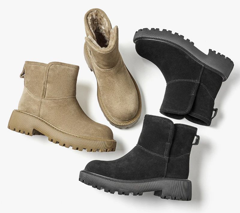 Jeudy Dames Platform Snow Laarzen - Kaki