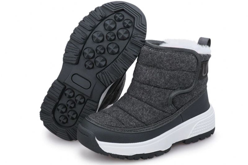 Jhon Jongens Snowboot - Grijs Bont