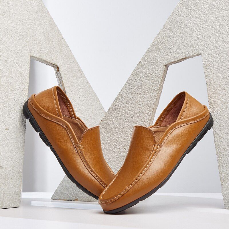 Jideon Heren Loafer Schoenen - Geel
