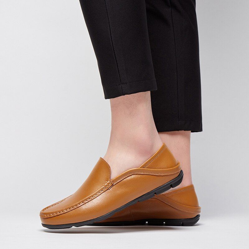 Jideon Heren Loafer Schoenen - Geel