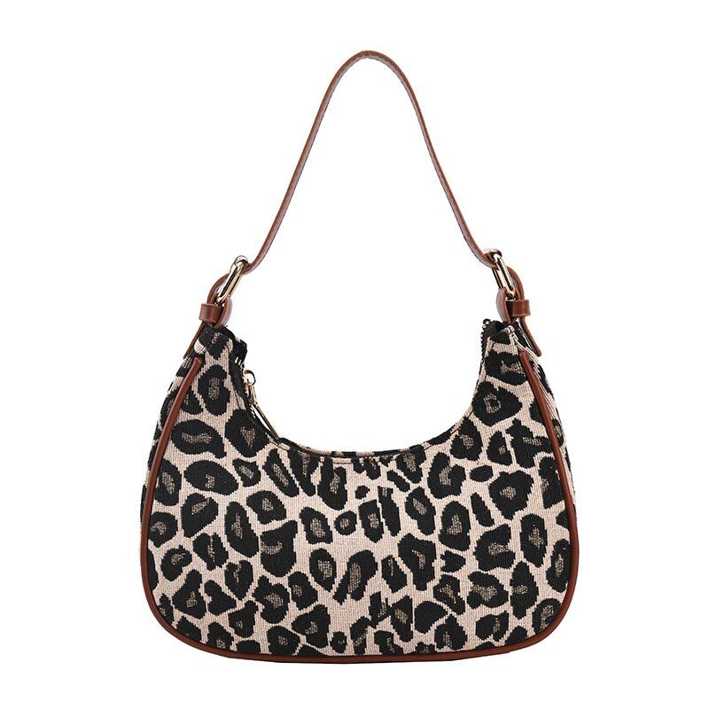 Jode Vrouwen Schouder Crossbody Handtas - Bruin Luipaard