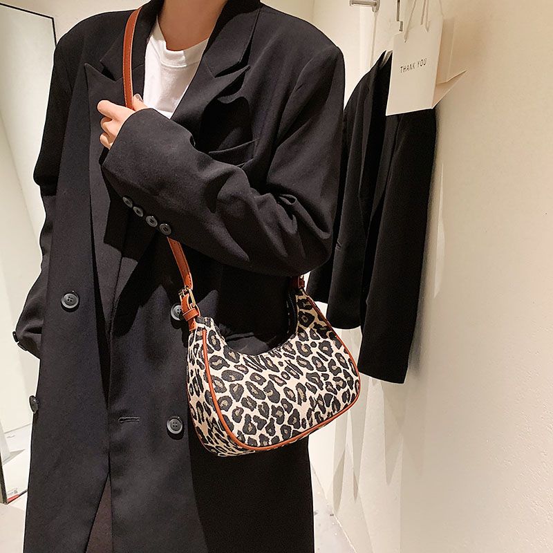 Jode Vrouwen Schouder Crossbody Handtas - Bruin Luipaard