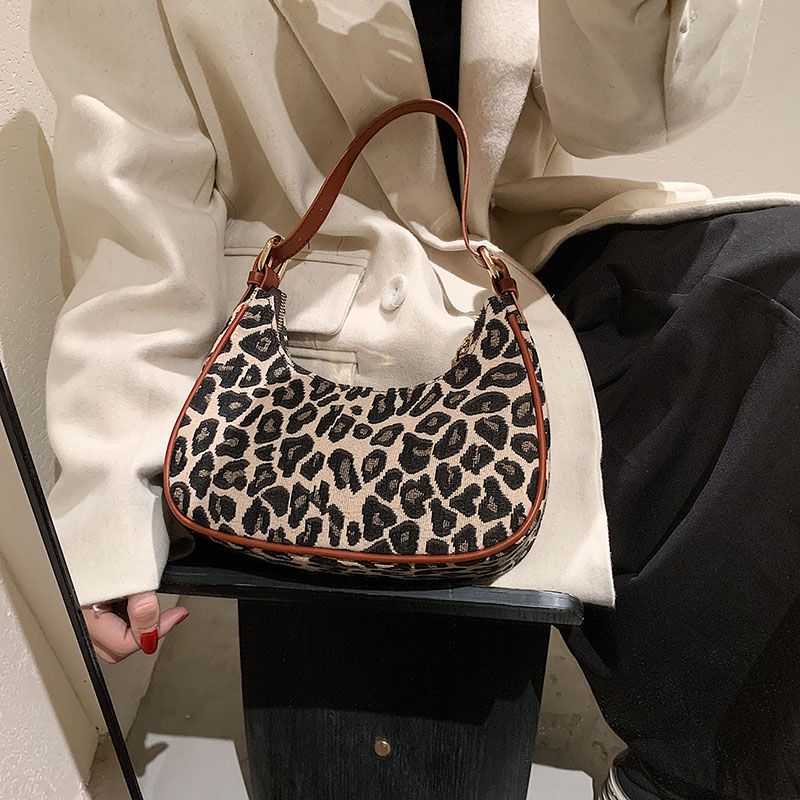 Jode Vrouwen Schouder Crossbody Handtas - Bruin Luipaard