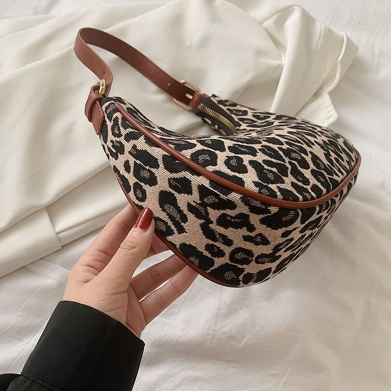 Jode Vrouwen Schouder Crossbody Handtas - Bruin Luipaard