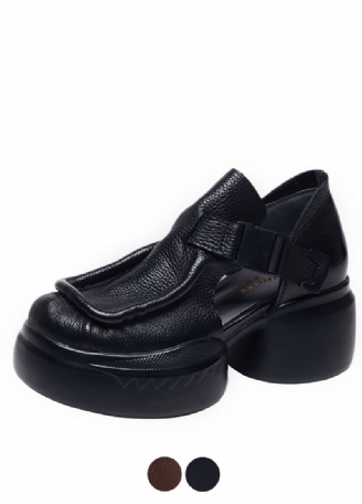 Joe Dames Dikke Zool Platform Schoenen