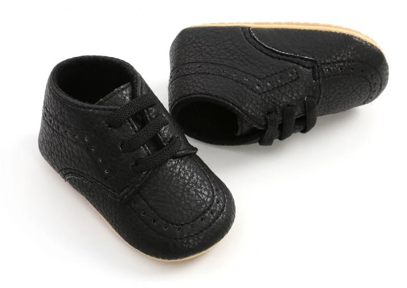 Jonas Unisex Platte Schoenen Voor Kinderen - Zwart