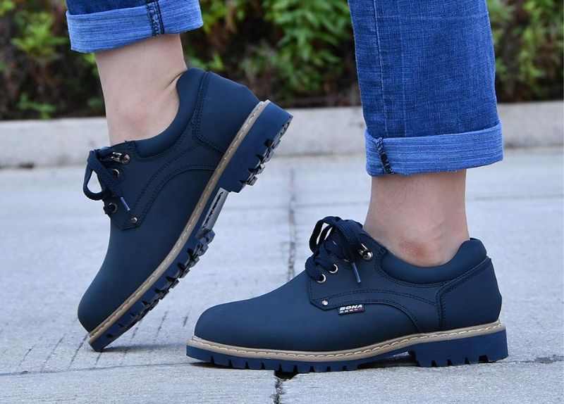 Josan Heren Casual Oxfords - Zwart