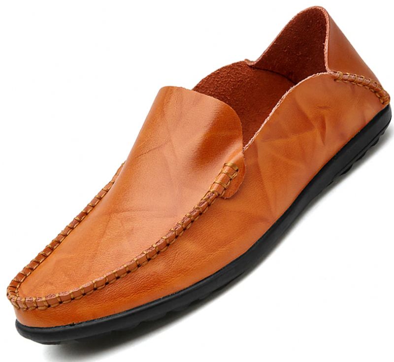Josan Heren Loafers Casual Schoenen - Oranje
