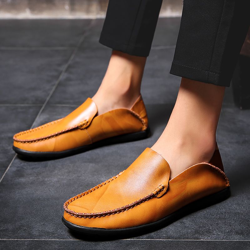 Josan Heren Loafers Casual Schoenen - Oranje