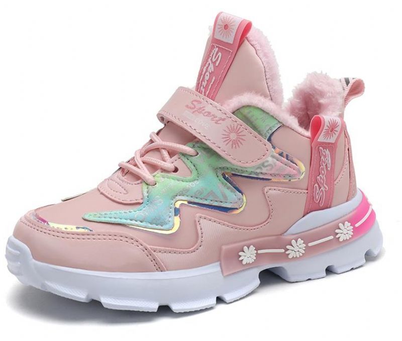 Josefina Meisjes Warme Sneaker - Roze Bont