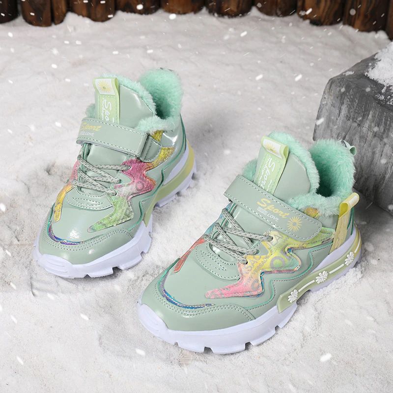 Josefina Meisjes Warme Sneaker - Roze Bont
