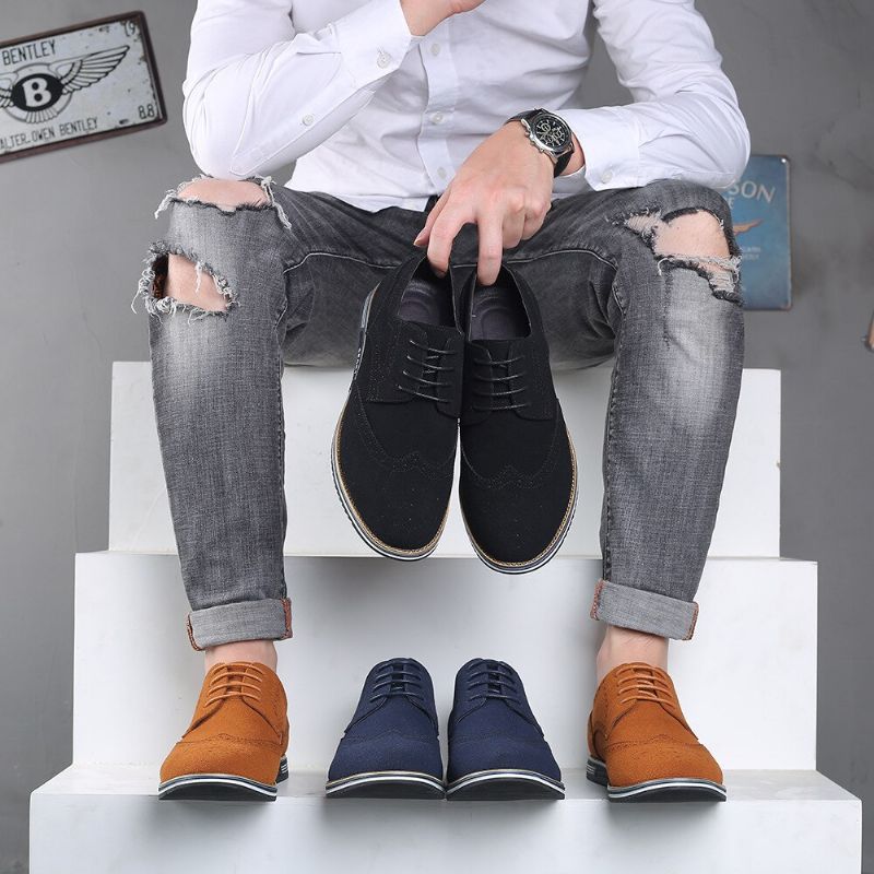 Jouls Heren Loafers Casual Schoenen - Zwart