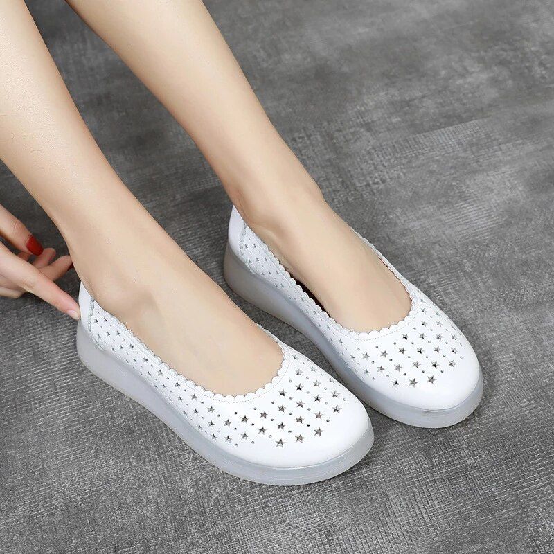 Jovina Dames Platte Schoenen - Zwart