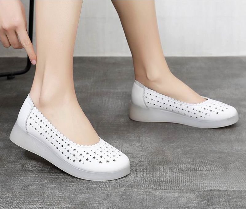 Jovina Dames Platte Schoenen - Zwart
