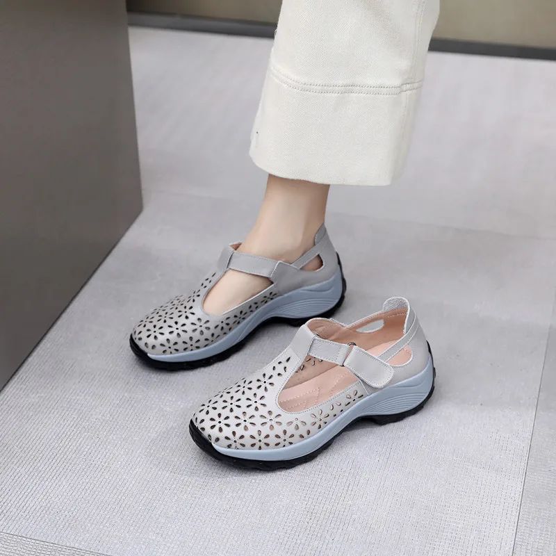 Jovita Dames Comfortabele Zomer Sandalen - Zwart