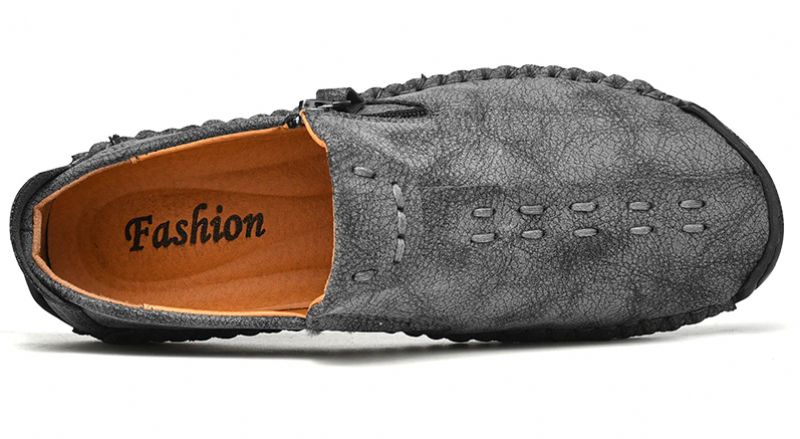 Joz Heren Loafers Casual Schoenen - Grijs