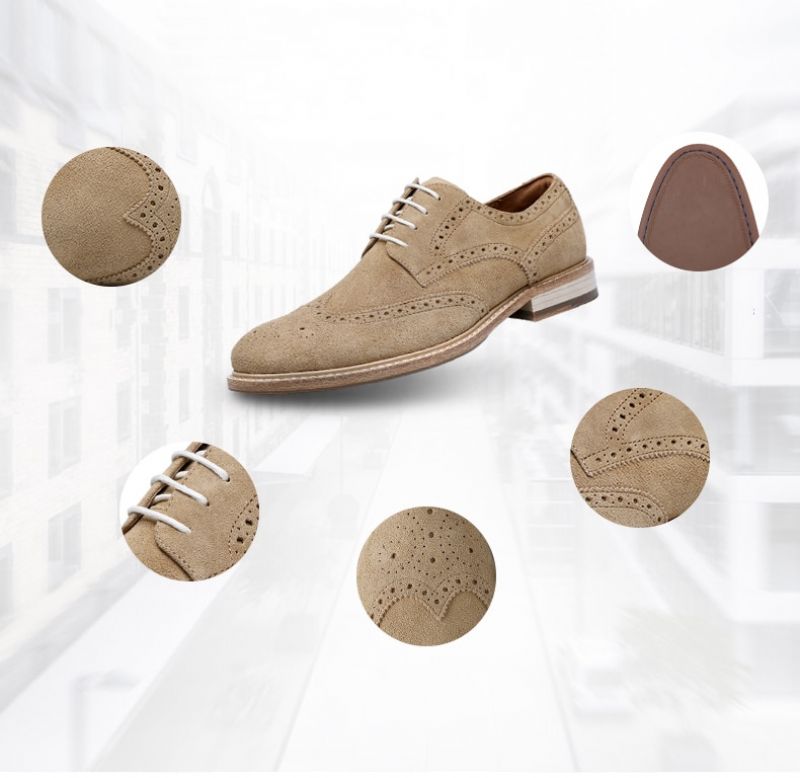 Juanes Heren Oxford Dress Schoenen - Beige