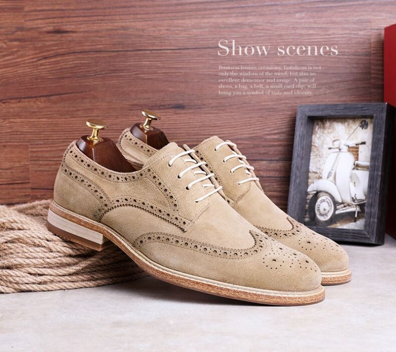 Juanes Heren Oxford Dress Schoenen - Beige