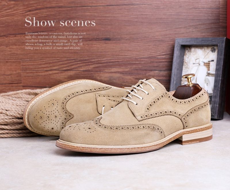 Juanes Heren Oxford Dress Schoenen - Beige