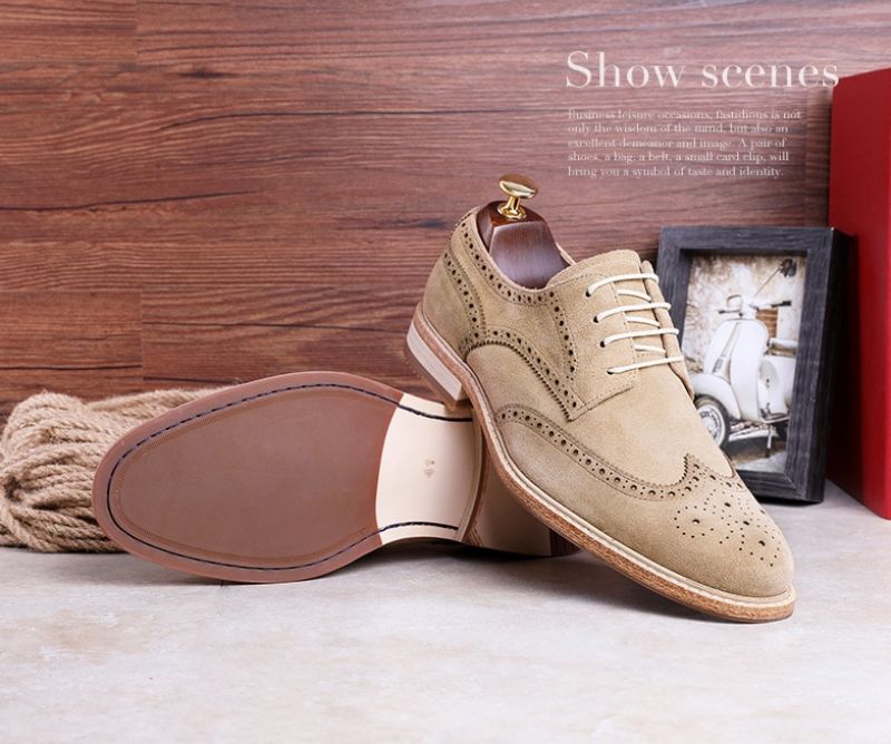 Juanes Heren Oxford Dress Schoenen - Beige