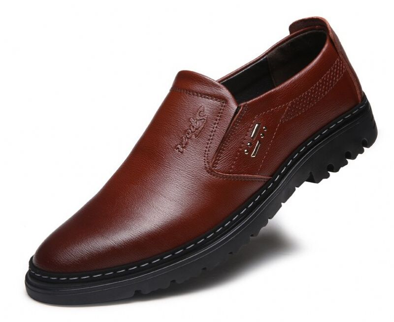 Juanvir Heren Loafers Geklede Schoenen - Zwart