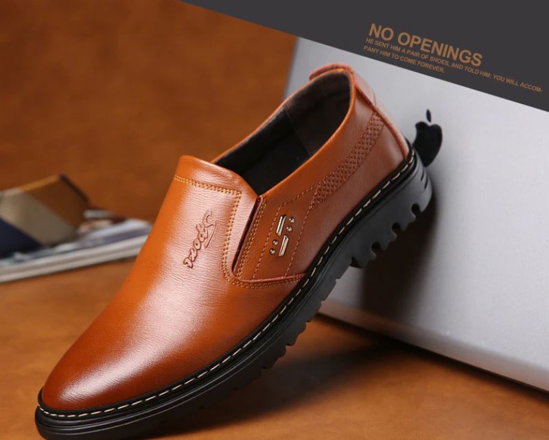 Juanvir Heren Loafers Geklede Schoenen - Zwart