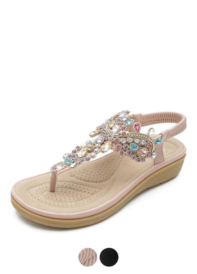 Julia Dames Casual Sandaal Met Strass