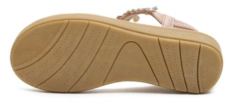 Julia Dames Casual Sandaal Met Strass - Roze