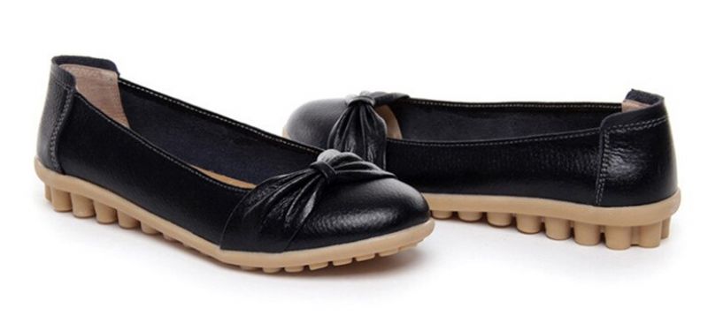 Julia Dames Comfortabele Platte Schoenen - Wit