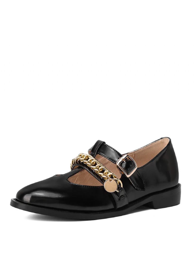 Julia Dames Leren Platte Schoenen