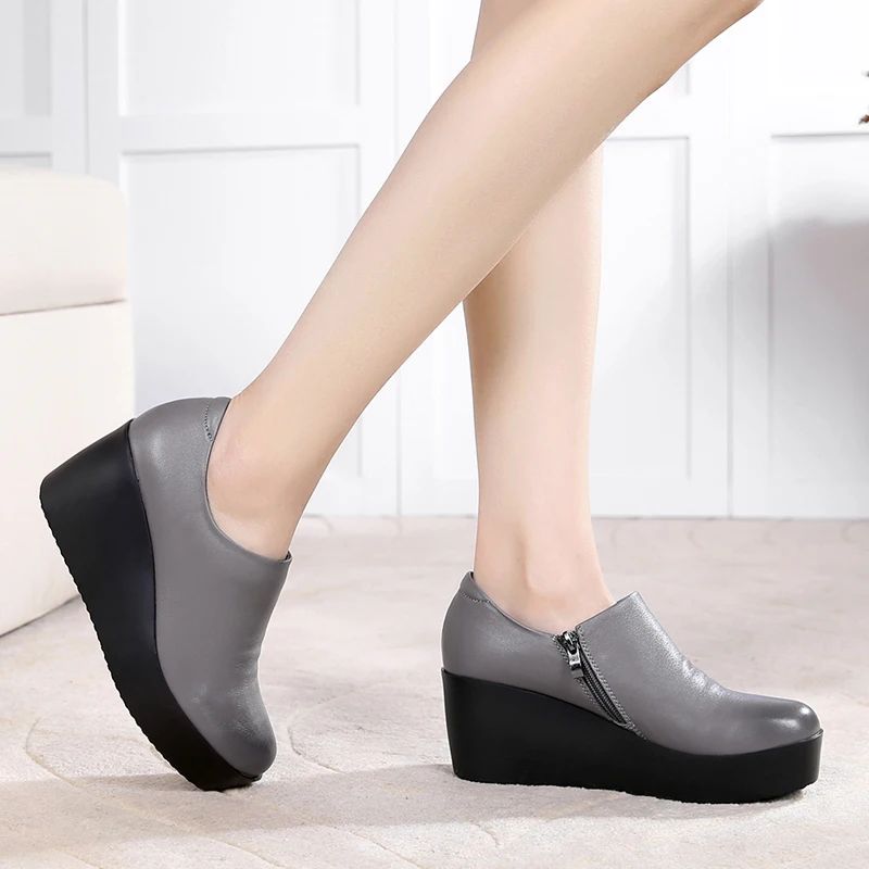 Julia Dames Platform Schoenen - Zwart